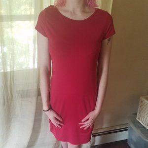 Size L Casual Maroon Dress